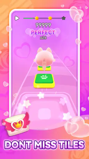 Beat Cats:홉핑 타일 인기 음악 비트 리듬 게임 screenshot