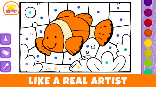Bibi Drawing & Color Kids Game screenshot