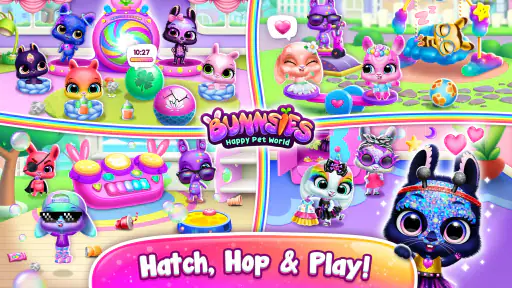 Bunnsies - 행복한 펫 월드 screenshot