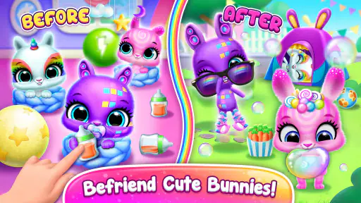 Bunnsies - 행복한 펫 월드 screenshot