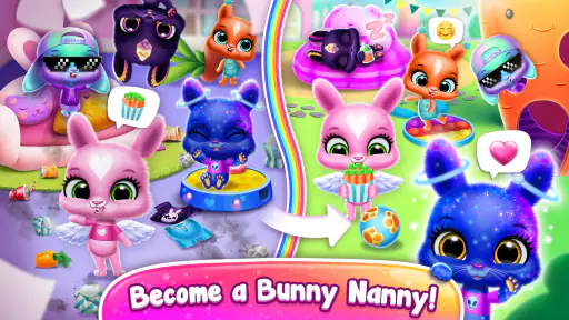 Bunnsies - 행복한 펫 월드 screenshot