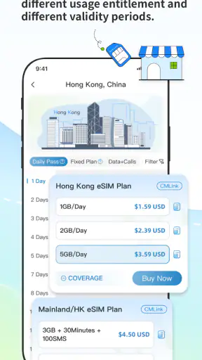 CMLink eSIM: Global eSIM Plan screenshot