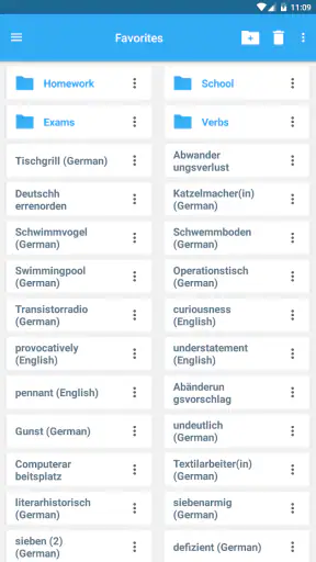 Collins German Dictionary screenshot