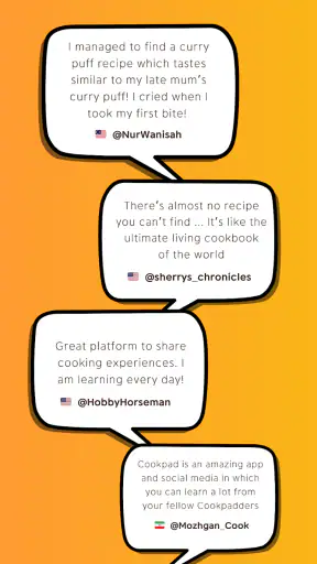 Cookpad recipes, homemade food screenshot
