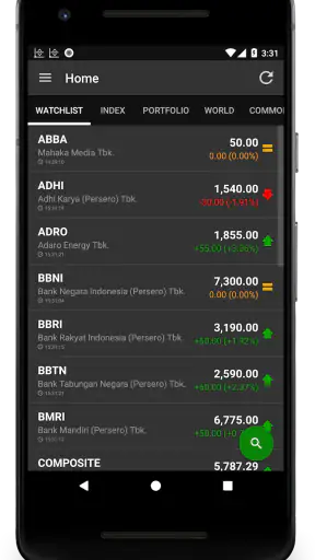 Data Saham Indonesia screenshot