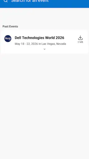 Dell Technologies Events screenshot