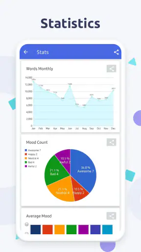 Diaro-일기, 일기, 메모, 기분 추적기 screenshot