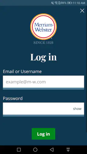 Dictionary - M-W Premium screenshot