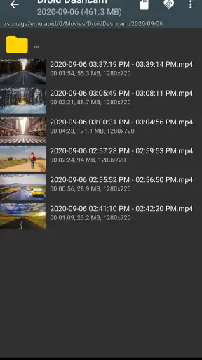 Droid Dashcam (드로이드 대시캠) DVR screenshot