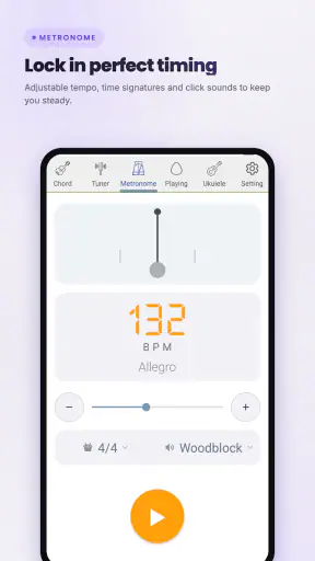 DS 기타코드 - 메트로놈 튜너 우쿨렐레 screenshot