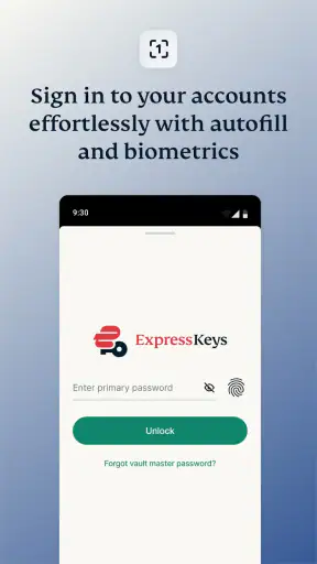 ExpressKeys 비밀번호 관리자 screenshot