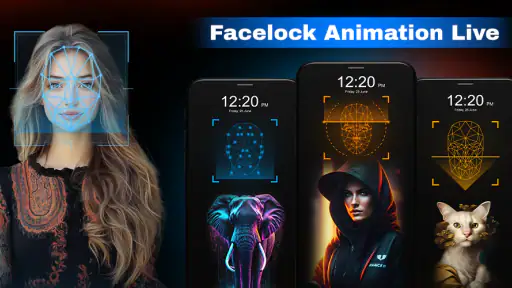 Face Lock Live Animation 4k screenshot