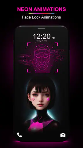 Face Lock Live Animation 4k screenshot