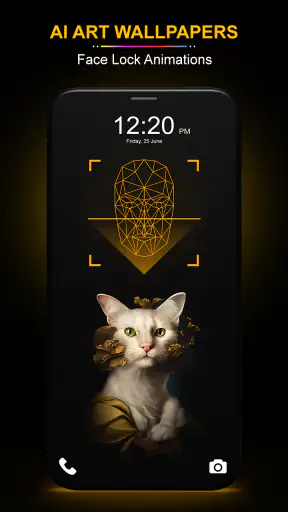 Face Lock Live Animation 4k screenshot