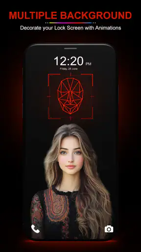 Face Lock Live Animation 4k screenshot