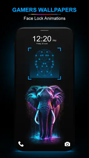 Face Lock Live Animation 4k screenshot