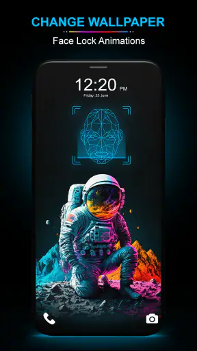 Face Lock Live Animation 4k screenshot