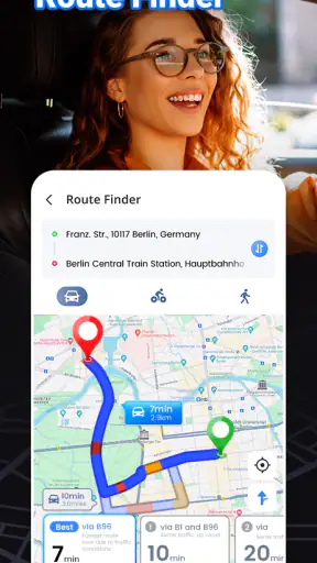 GPS 지도: 멀티 스탑 플래너 screenshot
