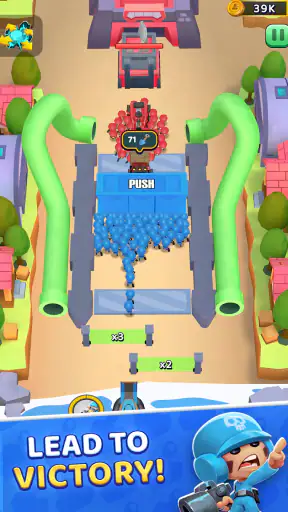 Grunt Rush: 군대 키우기 전략 게임 screenshot