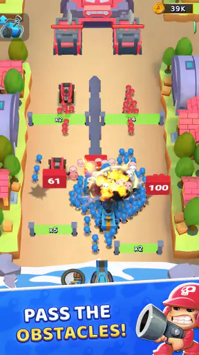Grunt Rush: 군대 키우기 전략 게임 screenshot