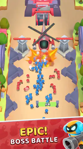 Grunt Rush: 군대 키우기 전략 게임 screenshot