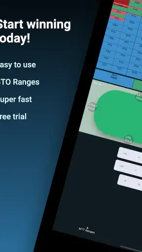 GTO 프리플롭: 홀덤 포커 AI 솔버 & 레인지 코치 screenshot