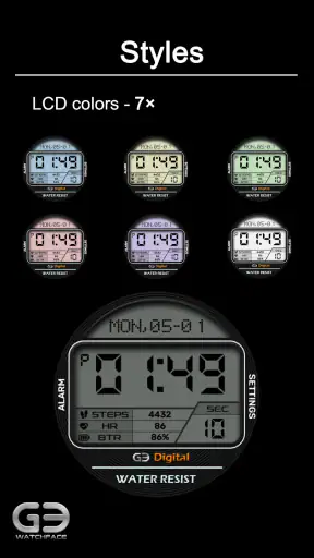 GYD001: Retro watchface screenshot