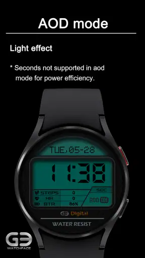 GYD001: Retro watchface screenshot