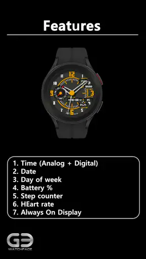 GYH007: Hybrid watchface screenshot