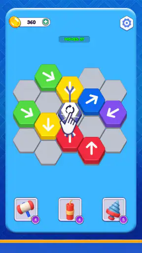 Hexa Escape: Tap Color slide screenshot