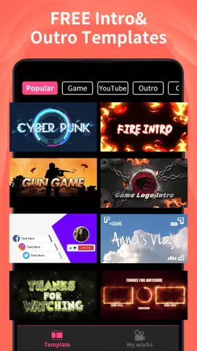 Intro Maker -video intro outro screenshot