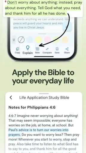 Life Application Study Bible screenshot