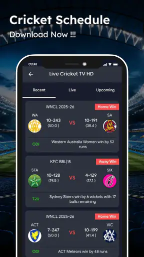 Live Cricket TV HD Streaming screenshot