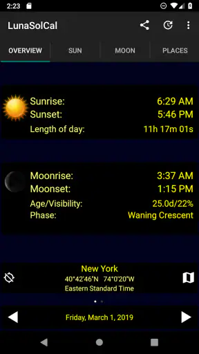 LunaSolCal Mobile screenshot