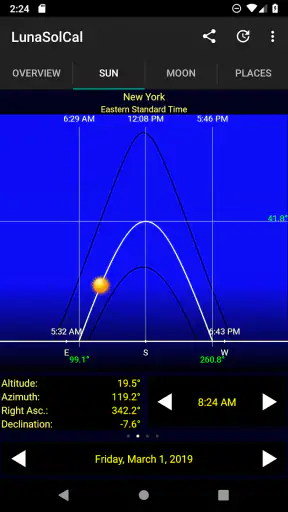 LunaSolCal Mobile screenshot