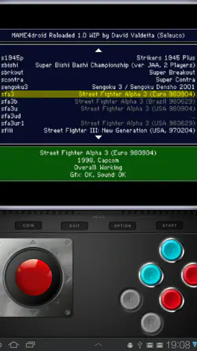 MAME4droid  (0.139u1) screenshot