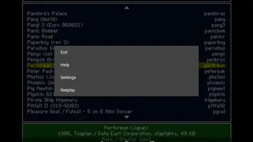 MAME4droid  (0.139u1) screenshot