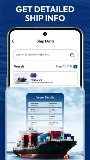 MarineRed Traffic Ship Tracker screenshot