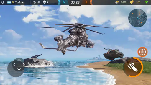 Massive Warfare: 탱크와 헬리콥터 게임 screenshot