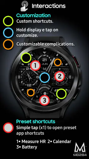 MD284 Analog watch face screenshot