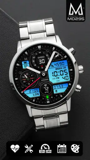 MD295 Analog watch face screenshot