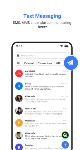Messages screenshot