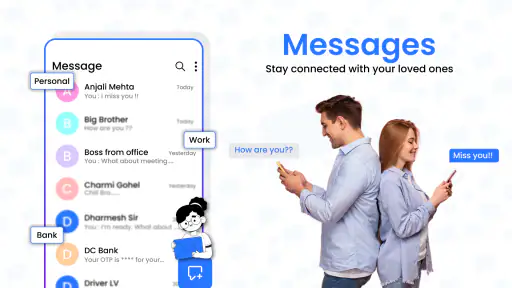 Messages: SMS Texting Home App screenshot