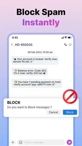 Messenger : SMS Texting Home screenshot