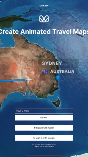 Mult.dev Travel Map Animations screenshot