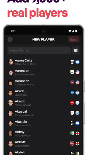 MyLineups - Lineup Builder screenshot