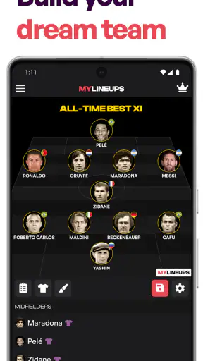 MyLineups - Lineup Builder screenshot