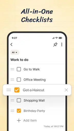 Notes: Notepad screenshot