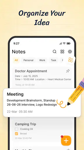 Notes: Notepad screenshot