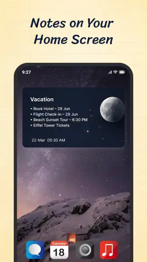 Notes: Notepad screenshot